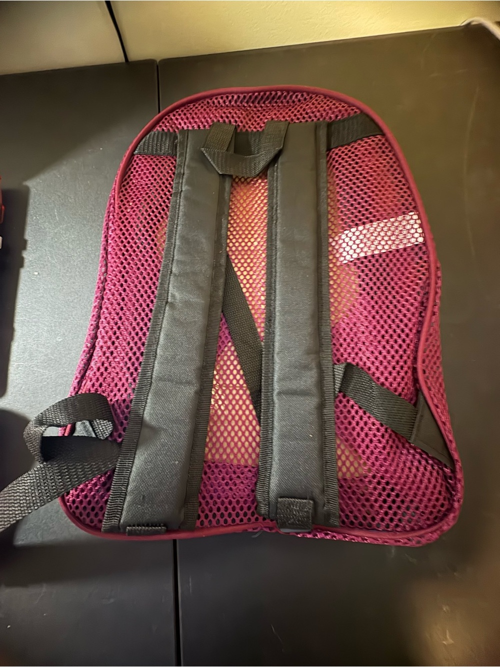 Summit Ridge Mesh Backpack - Burgundy NWT - Picture 4 of 5